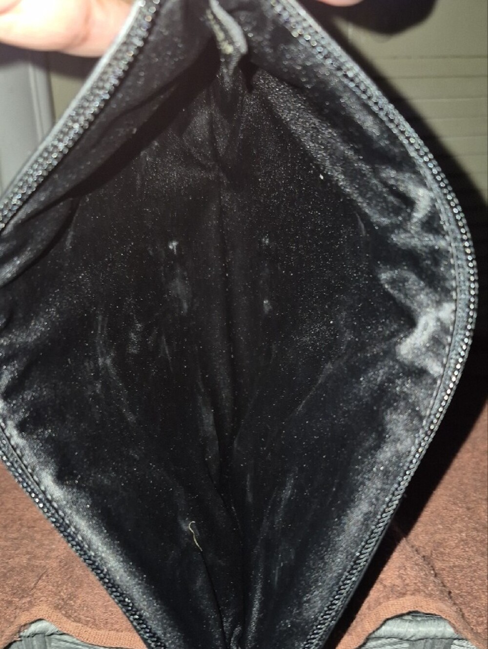 Coach  Black Signature Pattern Zip Pouch - Picture 5 of 6